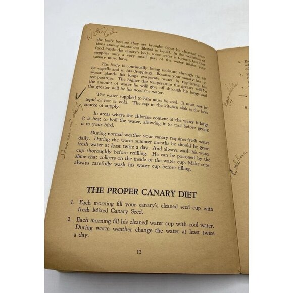 The Canary Owner's Handbook Will Gerber 1950 Long Life & Happy Song Well Loved - Picture 12 of 16
